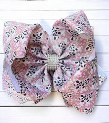  Coquette cow printed double layer hair bows. 4PCS/$10.00 BW-DSG-31