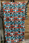 Multi-printed stripe & diamond pattern infant baby blanket. (38" by 40") BKB25153027 M