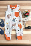 Succulent printed infant romper with snaps. RPB25153039 Sol