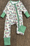 Mallard Duck printed printed baby romper.LR0425-6-Jean