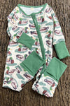 Mallard Duck printed printed baby romper.LR0425-6-Jean