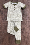 Gone Fishing printed pajamas. BSPO0425-4-JEAN