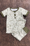 Gone Fishing printed pajamas. BSPO0425-4-JEAN