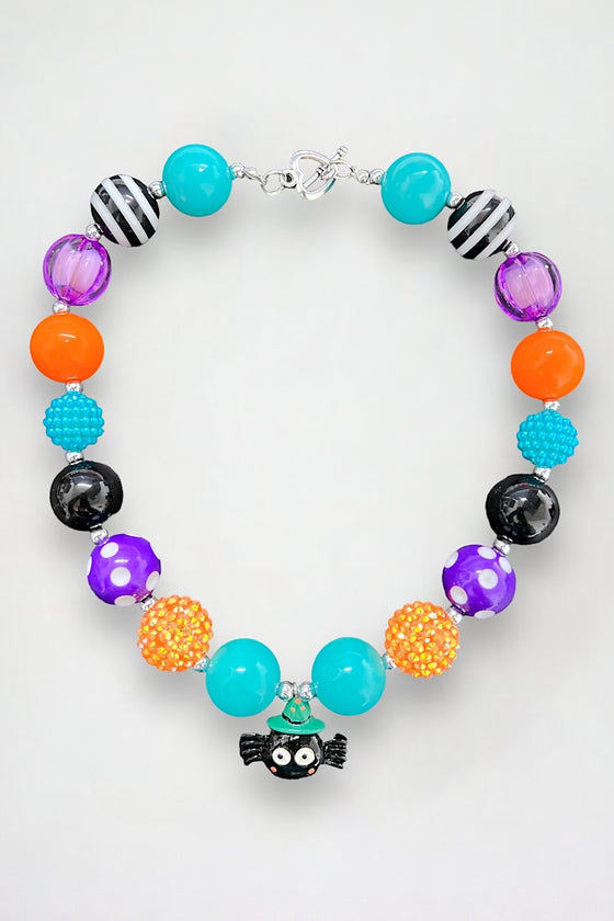 Multi-color bubble necklace & spider pendant 3PCS/$15.00 ACG40113002