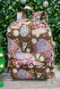 Multi printed, daisy character Medium size backpack. BP-202323-5