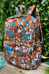 Concho, star & cow cactus printed Medium size backpack. BP-202323-8