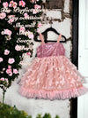 Baby coral butterfly tulle dress. DRG251523020 sol