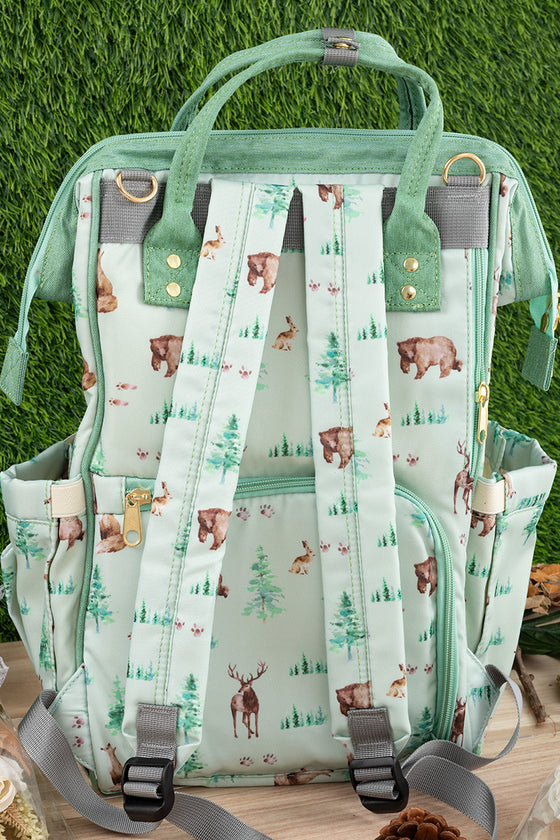 Wild forest printed diaper bag. BBG25153054