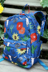 Longhorn cow, cactus, sunflower printed backpack. BP-202323-19