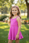 Purple Hi-Performance dress w/attached undershorts. GSD020202-AMY
