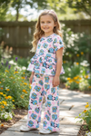 Blue Cat, K-pop multi-printed tunic and pants. OFG60970 SOL