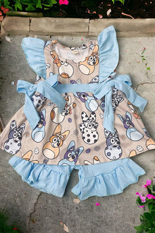  Bluey Easter printed 2 piece set. AMY