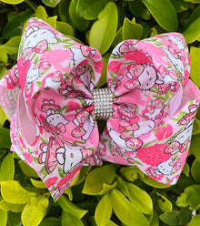  6.5" Coquette Kitty double layer hair bows. 4pcs/$10.00 BW-DSG-272
