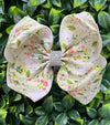 Easter bunny double layer hair bows. 6.5" 4PCS/$10.00 BW-DSG-989