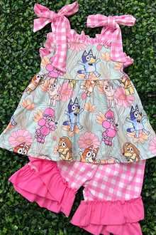  Character printed girls 2 piece set. GSSO011201-WEN