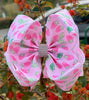 6.5" Strawberry printed double layer hair bows. 4pcs/$10.00 BW-DSG-993