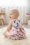 Bull skull & western boot printed swing set with open back. RPG60808 AMY