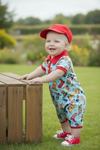 Lt. Blue multi-printed western printed baby romper with snaps. RPB60287 JEAN