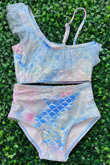  Mermaid style 2 piece set swimsuit. SWG251122002 WEN
