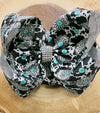 Concho & cow printed double layer hair bows. 4PCS/$10.00 BW-DSG-B2