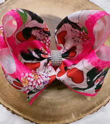  Sweet cow printed double layer hair bows. 4pcs/$10.00 BW-DSG-B8