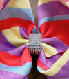 Multi-Color stripe double layer hairbows. 4PCS/$10.00 BW-DSG-B9