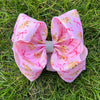 Coquette-Stallion printed double layer hair bows. 4PCS/$10.00 BW-DSG-1038