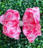 Bow printed double layer hair bows. 4PCS/$10.00 BW-DSG-1043