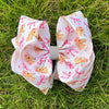 Coquette-Stallion printed double layer hair bows. 4PCS/$10.00 BW-DSG-1038