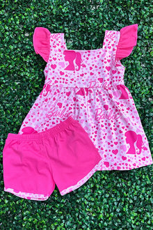  Character printed short set. GSSO041106-AMY