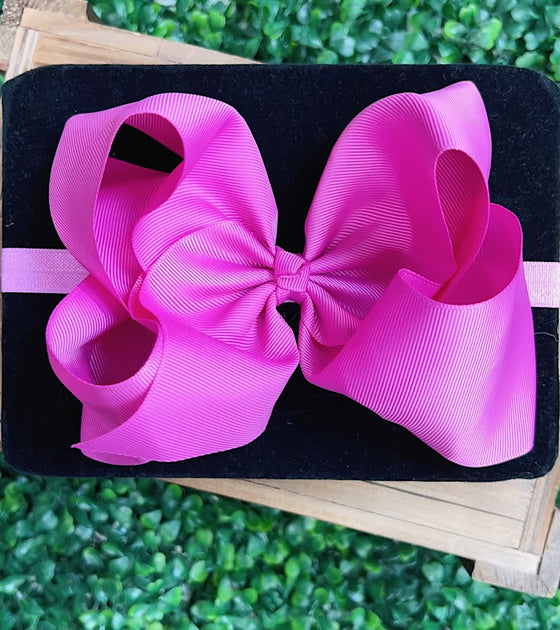 6.5"headband bow! Choose your favorite color.(5PCS/$7.50 HB-2024H2