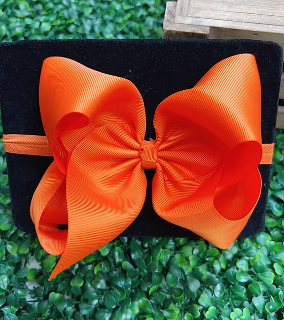 6.5"headband bow! Choose your favorite color.(5PCS/$7.50 HB-2024H2