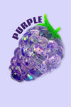 3" Grape Squishy stress toy. #1671-Grape