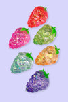 3" Grape Squishy stress toy. #1671-Grape
