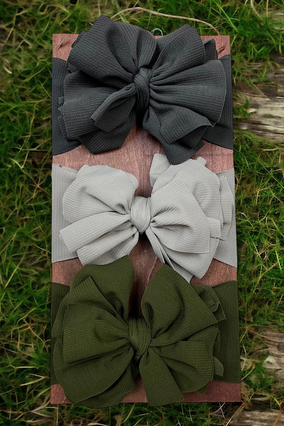 Big tassel printed headbands 3pcs/$10.50 choose your favorite! HB-202342