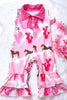 Horse and cactus western printed girls baby romper. SR031202-SOL