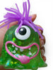 3.5" One eye hairy monster squishy stress toy. ACG61833