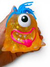 3.5" One eye hairy monster squishy stress toy. ACG61833