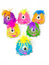 3.5" One eye hairy monster squishy stress toy. ACG61833