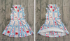 Patriotic Hi-Performance dress with undershorts attached. GSD013012-SOL