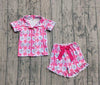 Fuchsia floral printed pajamas set. GSSO013026-JEAN