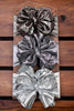 Metallic Big tassel printed headbands 2pcs/$10.00  HB30M-4