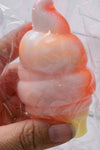 3" Creamy Smooth Squish! Sticky Squishy tie dye ice-cream stress toy.