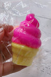 3" Creamy Smooth Squish! Sticky Squishy tie dye ice-cream stress toy.