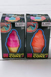 3" Creamy Smooth Squish! Sticky Squishy tie dye ice-cream stress toy.