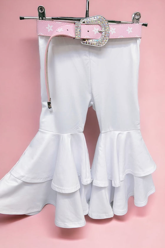 White double layer extra wide bell bottoms. PNG25153104 loi