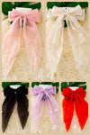 Coquette ❤️CHIFFON❤️ Hair bows for mom!! Available in 5 colors. 5pcs