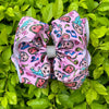 Character printed double layer hair bows. 4pcs/$10.00