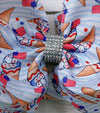 6.5" Snow cone patriotic & stripe printed.  4pcs/$10.00 BW-DSG-5101