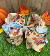 PUMPKIN PATCH ON A TRUCK PRINTED 7.5" WIDE DOUBLE LAYER HAIR BOWS WITH RHINESTONES. 4PCS/$10.00 BW-DSG-726